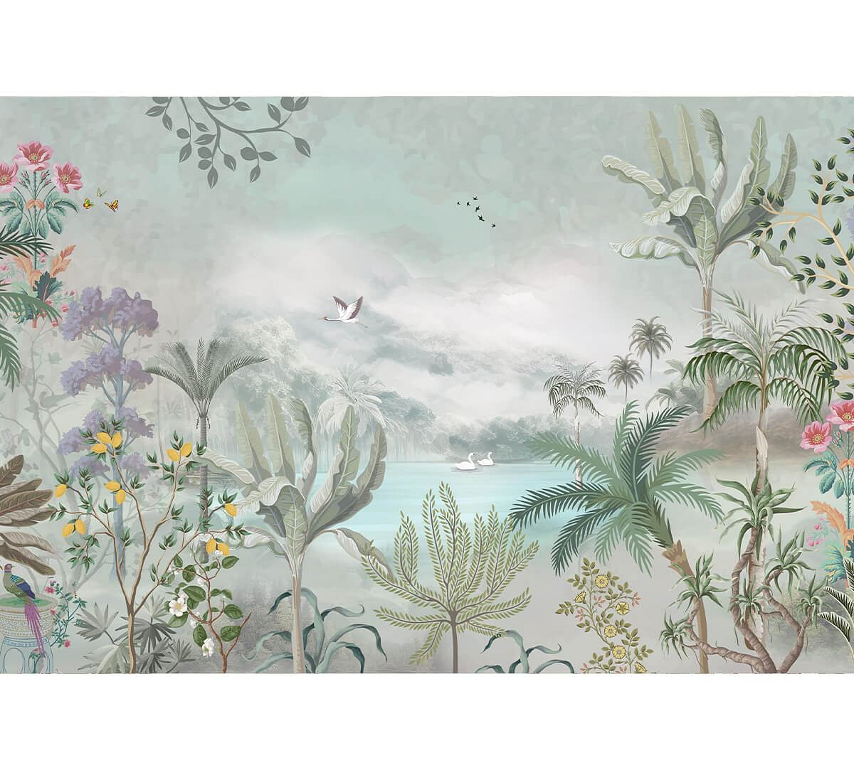 India Circus by Krsna Mehta Blooming Meadow Wallpaper