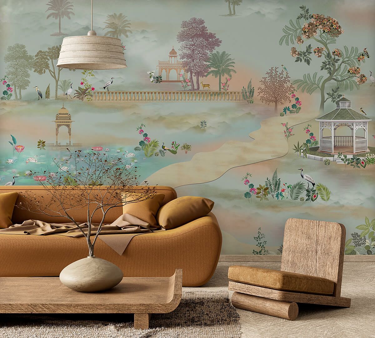 India Circus by Krsna Mehta Pathway of Pergolas Wallpaper