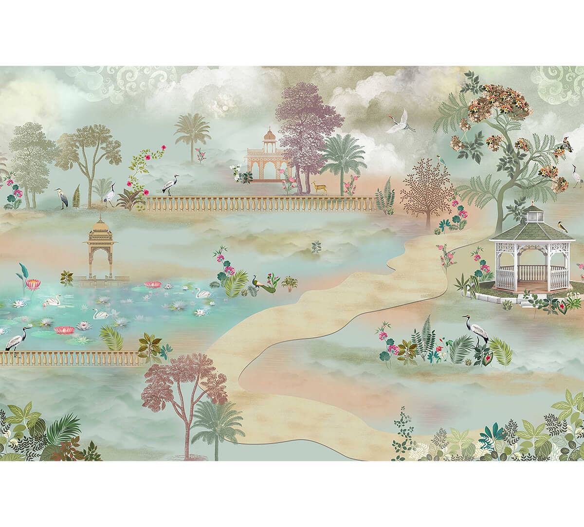 India Circus by Krsna Mehta The Climbing Garden Wallpaper