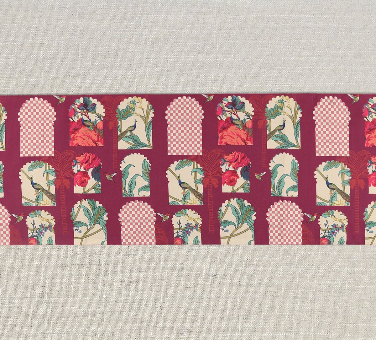 India Circus by Krsnaa Mehta Boysenberry Signature Windows Table and Bed Runner