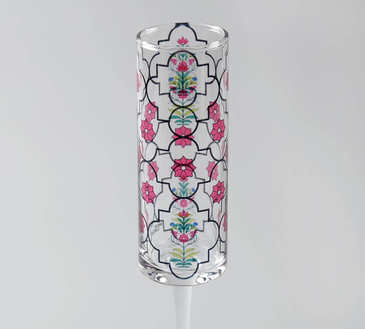 India Circus by Krsnaa Mehta Floral Lattice Champagne Glass Set of 2