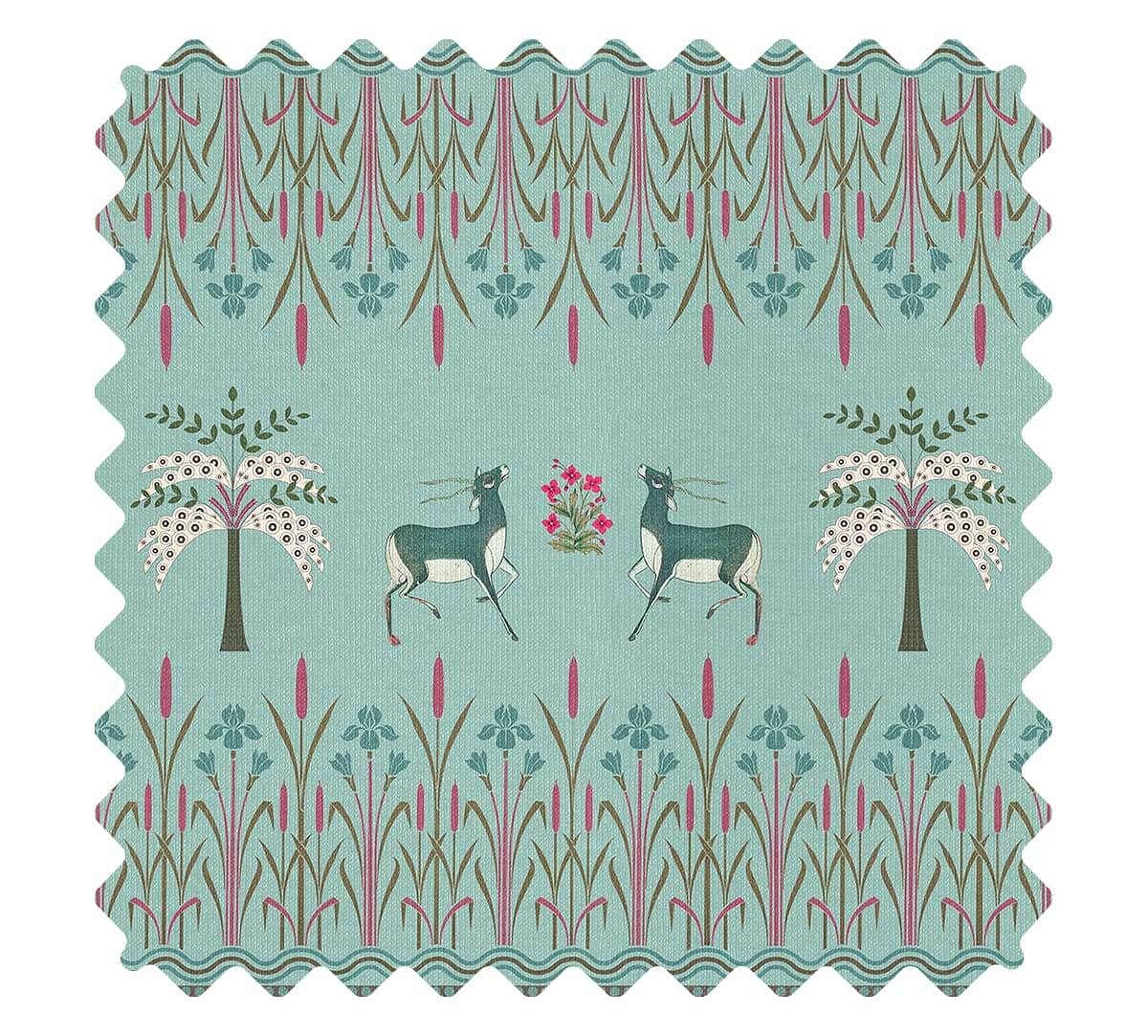 India Circus by Krsnaa Mehta Mirroring Deer Garden Fabric