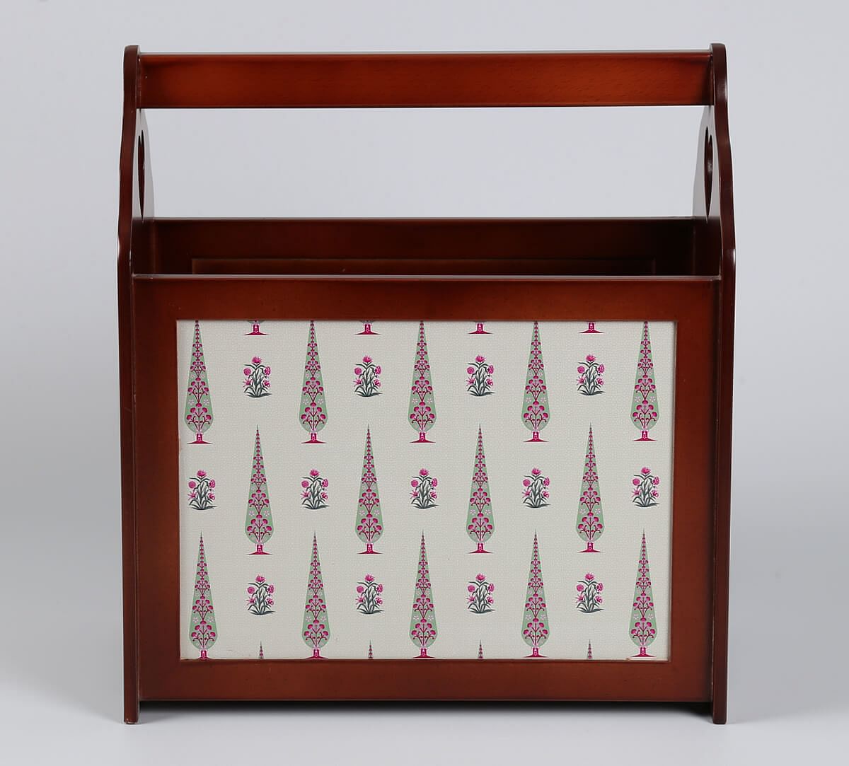 India Circus by Krsnaa Mehta Poppy Conifer Beige Magazine Rack