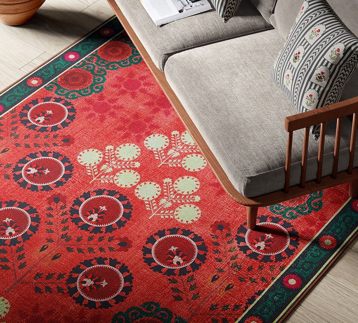 India Circus by Krsnaa Mehta Raceme Rosettes Rug