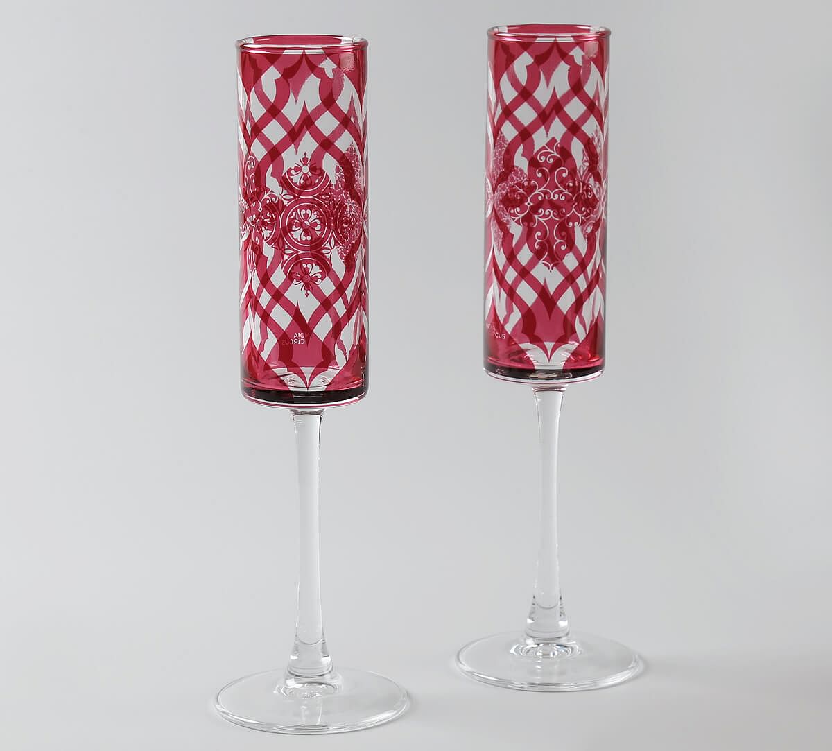 India Circus by Krsnaa Mehta The Morning Glory Champagne Glass Set of 2