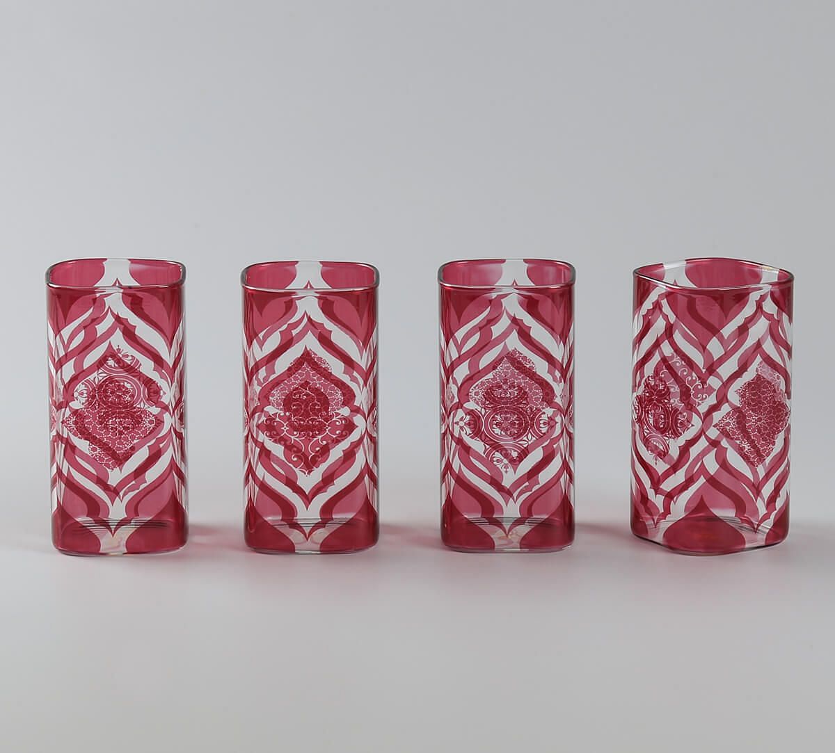 India Circus by Krsnaa Mehta The Morning Glory Glass Tumbler Set of 4